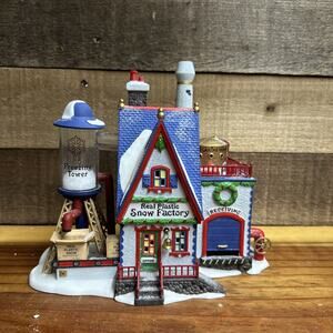 Dept 56 Real Plastic Snow Factory North Pole Series In Box
